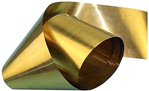 Folha de cobre Yiwango Folha H62 Metal de metal de bronze Placa de folha de papel alumínio Shim 200mm/7.87inChx1000mm/39. 9 polegadas de metalworking lençóis de cobre de latão