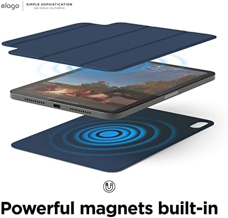 Caso de fólio magnético Elago para iPad mini 8,3 polegadas 6ª geração - a placa traseira pode ser anexada
