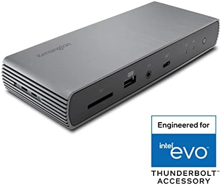 Kensington SD5700T Thunderbolt 4 Docking Station, 4K dual, 90W PD - Janela e Mac OS e suporte de