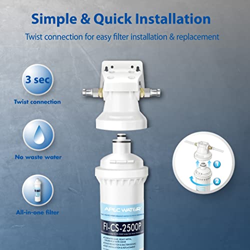 Sistemas de água da APEC CS-2500p Ultra de alta capacidade de baixo do sistema de filtração de água e qualidade