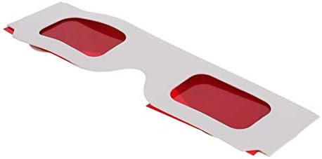 OTHMRO 1PCS DURÍVEL 3D Estilo de estilo 3d Visualizando óculos de filme 3D Voas de jogo Red-Red-Red Glasses
