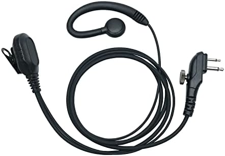 Fone de ouvido de gancho de orelha de forma Bvmag C com PTT MIC compatível com hytera hyt bd502 bd502i pd502