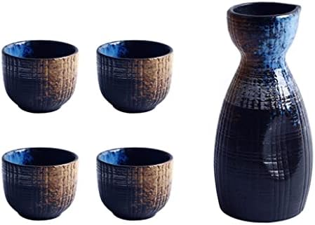 ZSEDP 1 Conjunto requintado estilo japonês Ceramics Cup de saquê de saquê de saquê de saquê de saquê de saquê de saquê de cerâmica de cerâmica de cerâmica japonesa