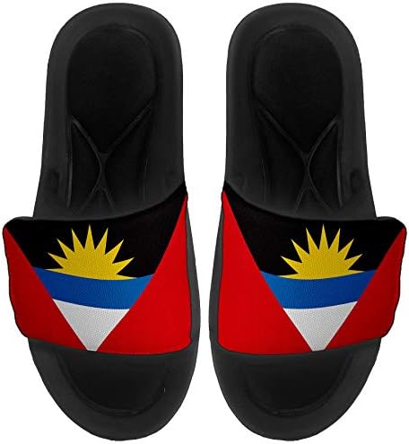 Sandálias/slides de lesão/slides expressos para homens, mulheres e jovens - bandeira de Antígua e Barbuda - Antígua